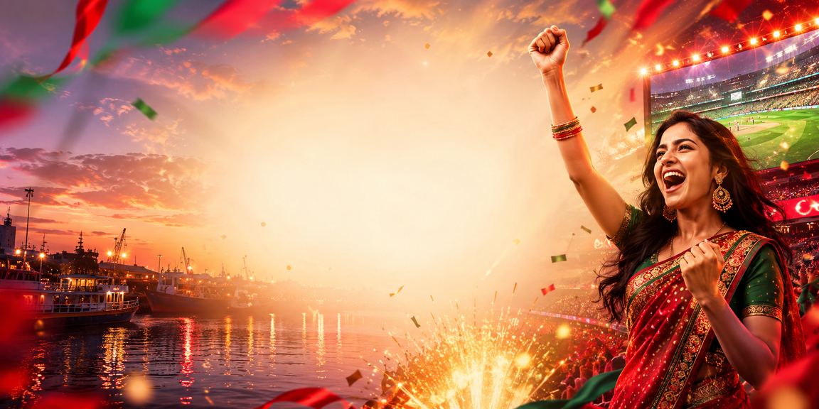 খুলনায় লাল সবুজ ক্রিকেট বেটিং গেম প্রদর্শনী
